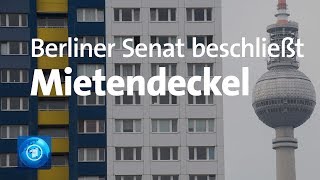 Berliner Senat beschließt umstrittenen Mietendeckel [upl. by Maribel]