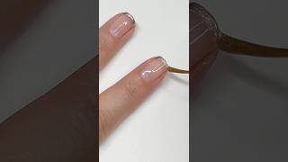 Easy French tips for the holidays ❄️🎁 nailart tutorial frenchtips [upl. by Godred]