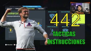 🔝Formación TOTAL 442 FIFA 22 Tácticas  Instrucciones GANA MUCHO MÁS [upl. by Nniroc797]