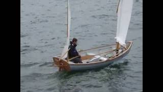 Calendar Islands Yawl on Lake Superior 93016 reefed mainsail [upl. by Ruthanne552]