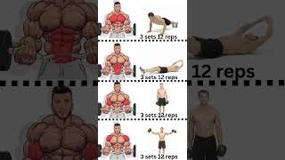 Chest workout and Abs workout and biceps workout and shoulder and home workout and best workout 💪🔥❤️ [upl. by Doig]