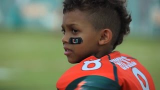 Miami Football Team Makes a Dream Come True For Carter Hucks MakeAWish [upl. by Yhtrod]