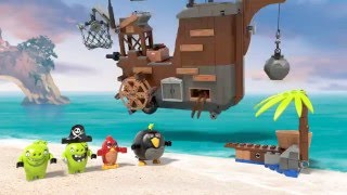 Piggy Pirate Ship  LEGO Angry Birds Movie  75825 [upl. by Mahla]