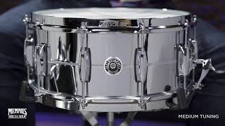 Gretsch 14x65 Brooklyn Chrome Over Brass Snare Drum GB4164 [upl. by Marius]