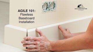 How to install baseboard  Agile Construction [upl. by Nnaegroeg866]