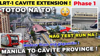 WOW  LRT1 CAVITE EXTENSION NAG TEST RUN NA  FIRST 5 STATIONS REDEMPTORIST TO SUCAT LATEST UPDATE [upl. by Harewood]