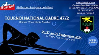 Tournoi Masters cadre 472  Billard 4  phases finales [upl. by Aihpled75]