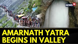 Amarnath Yatra 2024 News  The First Batch Of Amarnath Pilgrims Have Arrived In Pahalgam  News18 [upl. by Dominick705]