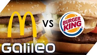 McDonald’s vs Burger King Wer ist die Nummer 1  Galileo  ProSieben [upl. by Nylkcaj]