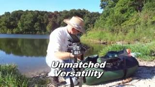 How to easily put a fish finder on your fishing float tube or inflatable boat [upl. by Toinette]