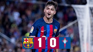 BARÇA 10 CELTA VIGO  LALIGA 202223 MD8 [upl. by Coralyn564]