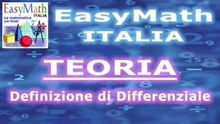 Definizione di Differenziale Significato Geometrico e Proprietà  TEORIA 201307031824 a [upl. by Follansbee]