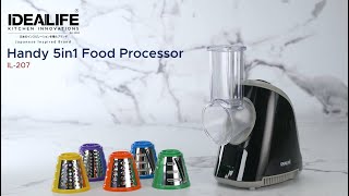 IDEALIFE Food Processor IL207 Product Video Catalogue [upl. by Anayrb]