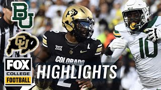 Baylor Bears vs Colorado Buffaloes Highlights  FOX College Football [upl. by Kotta]