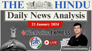 The Hindu Analysis  23 January 2024  Daily News Analysis UPSC  Unacademy [upl. by Hibbs]