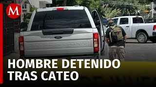 Detienen a un hombre tras cateos en Nuevo León [upl. by Tuttle265]