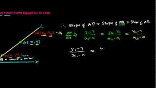 Two Point Form of Equation of Line [upl. by Niltiac]