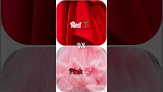 Red 🍒 vs Pink 💖choose a giftdress 👗 heels 👠 nails 💅 lipstick 💄shorts red pink gift [upl. by Ellenaej456]