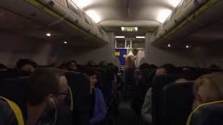 RYANAIR FR1977  RigaDublin Drunken passenger accidentEmergency landing in Denmark [upl. by Bronny]