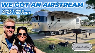 Our new 2022 Airstream Globetrotter  Hows it compare to our Class C [upl. by Ellatsyrc]