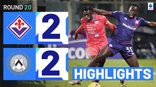 FIORENTINAUDINESE 22  HIGHLIGHTS  Late drama in Florence  Serie A 202324 [upl. by Pallua]