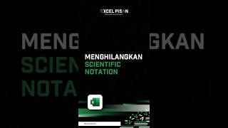 Menghilangkan Scientific Notation Microsoft Excel belajarexcel rumusexcel microsoftexcel [upl. by Learsiy]