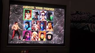 MK2 on SNES on CRT select Kintaro first fight AND how to crash the fight [upl. by Pier762]