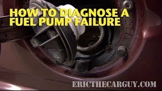 How To Diagnose A Fuel Pump Failure  EricTheCarGuy [upl. by Zinnes362]