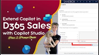 Extending Copilot in D365 Sales  Part 2 Prompt Guide [upl. by Eitsud]