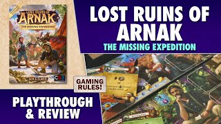 Lost Ruins of Arnak  The Missing Expedition Playthrough and Review [upl. by Tibbs64]