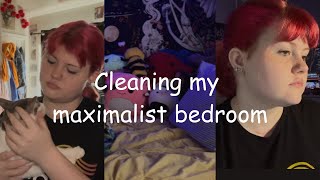 Cleaning my maximalist bedroom again [upl. by Arihsaj715]