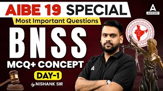 AIBE 19  BNSS Important MCQs amp Concepts  All India Bar Exam 2024  By Nishank Sir [upl. by Eseilanna]