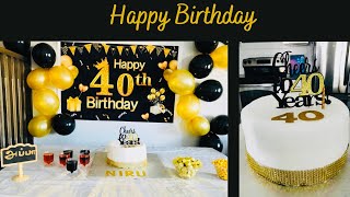 40th Birthday Decoration [upl. by Frodin912]