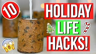 10 AMAZING Holiday Life Hacks You Need To Try DIY [upl. by Tema91]