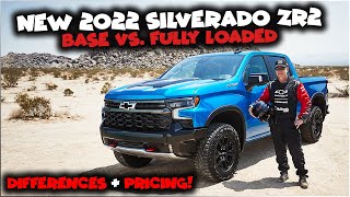 2022 Silverado ZR2 Fully Loaded vs Base  Differences and Pricing [upl. by Sirovart]