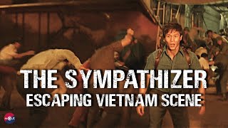 The Sympathizer Episode 1 Escaping Vietnam Scene [upl. by Nnylear954]