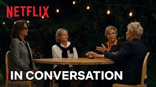 Annette Bening Jodie Foster Diana Nyad and Bonnie Stoll talk NYAD  ICONS ONLY  Netflix [upl. by Tatum]