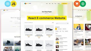 How to Create a eCommerce Website using React JS  React ecommerce website [upl. by Eelra]