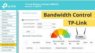 How to Limit Internet Speed of WiFi Users in TPLink Router  Bandwidth Control [upl. by Burtis]