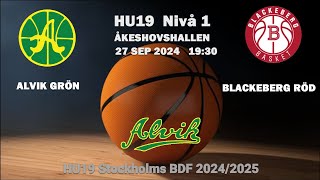 HU19 ALVIK BASKET  BLACKEBERG [upl. by Nolaj]