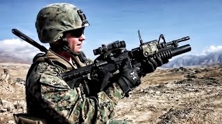 Firing The M203 Grenade Launcher With M4 Carbine [upl. by Anilak180]