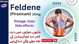 Feldene tablet  Piroxicam  Drug class  Composition  Dosage  Uses  Side effects in Urdu [upl. by Dominique379]