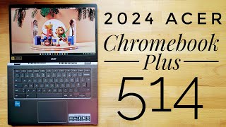 Acer Chromebook Plus 514 Review CB5144H  CB5144HT Intel Core i3N305 [upl. by Eulau]