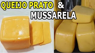 QUEIJO PRATO e QUEIJO MUSSARELA 2 Receitas Completas 🌹 MARILENE SARAH FIALHO [upl. by Nwadrebma152]