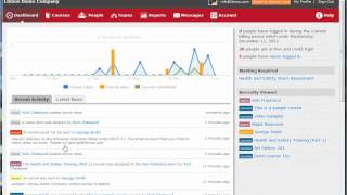 Litmos LMS  Dashboard tour [upl. by Lednyk]