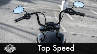 Top Speed German Autobahn Harley Davidson Softail Street Bob 2020 [upl. by Rowan]