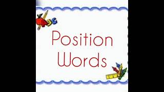 Positional words for kindergarten  Position Words Preposition For Kids  PREP CLASS [upl. by Akire917]