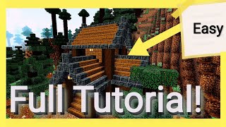 🏡Spruce Survival Cabin🏡  Full Tutorial  Minecraft [upl. by Ardnasil]