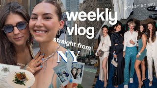 WEEKLY VLOG 👭  NYC diaries🎉  testuję przekąski 🍔 spotkanie z siostrą  event CeraVe [upl. by Irihs]