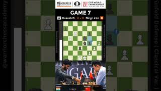 GAME 7  FIDE World Championship 2024  DingGukesh worldchesschampionship chessgame [upl. by Hazaki307]